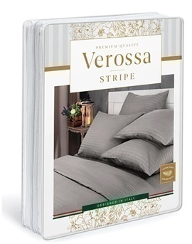 КПБ  страйп-сатин (нав 70*70) Verossa Stripe <70309 Silver moon>